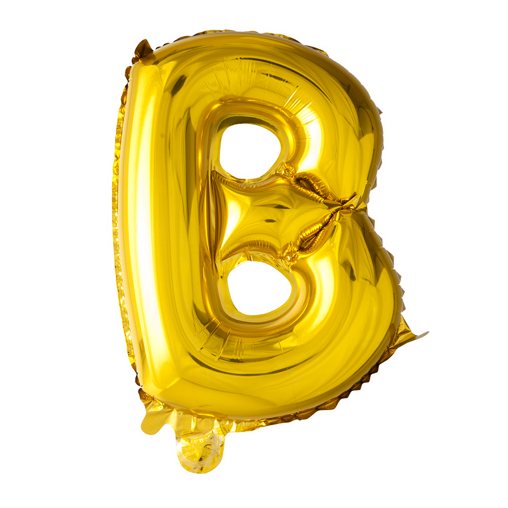 Folienballon Buchstabe B Gold