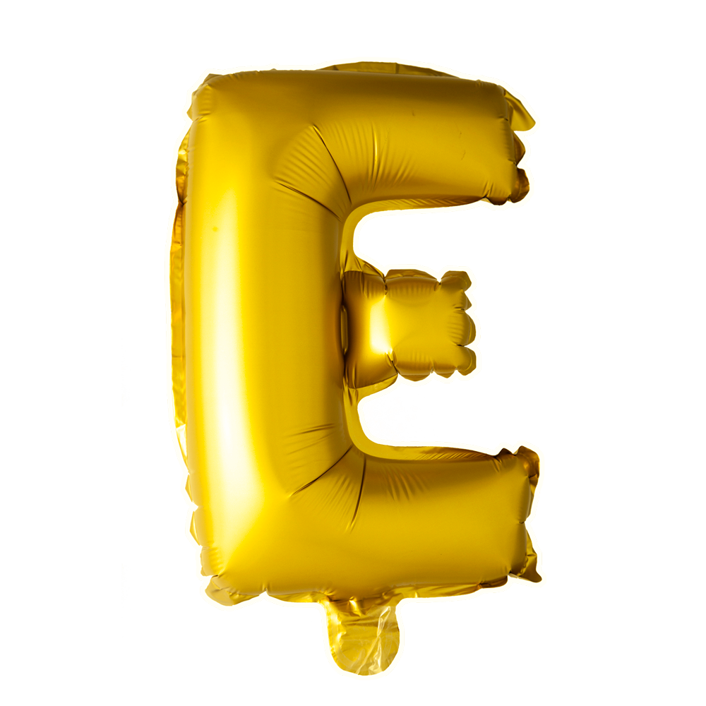 Folienballon Buchstabe E Gold