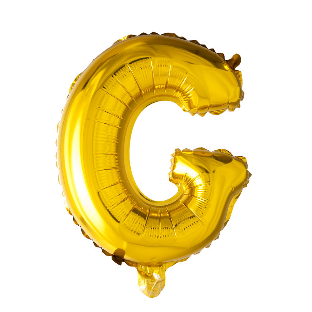 Folienballon Buchstabe G Gold