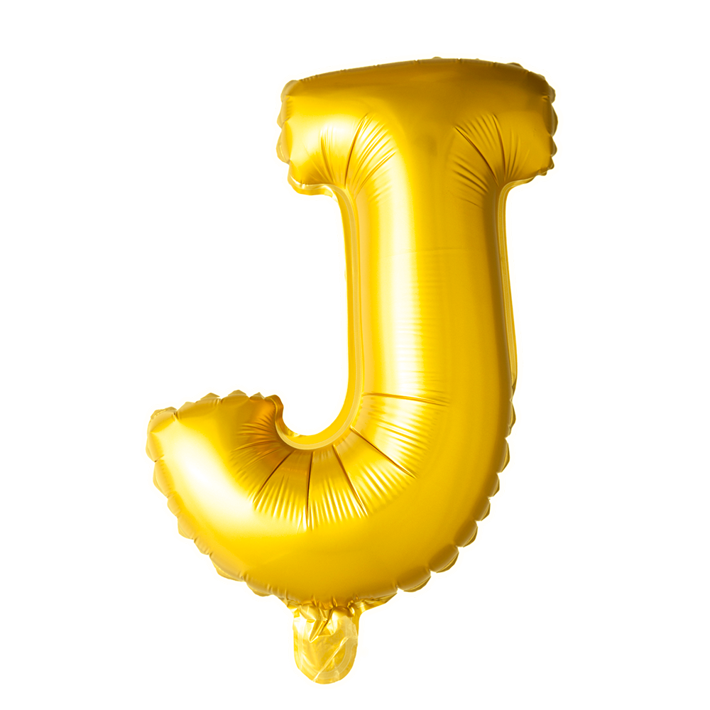 Folienballon Buchstabe J Gold