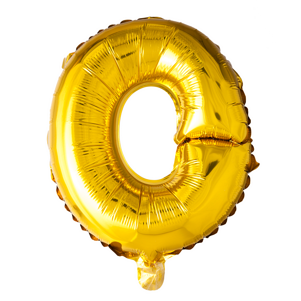 Folienballon Buchstabe O Gold