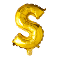 Folienballon Buchstabe S Gold