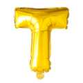 Folienballon Buchstabe T Gold
