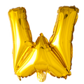 Folienballon Buchstabe W Gold