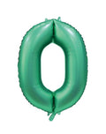 Folienballon Zahl 0 Satin Grün