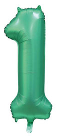 Folienballon Zahl 1 Satin Grün