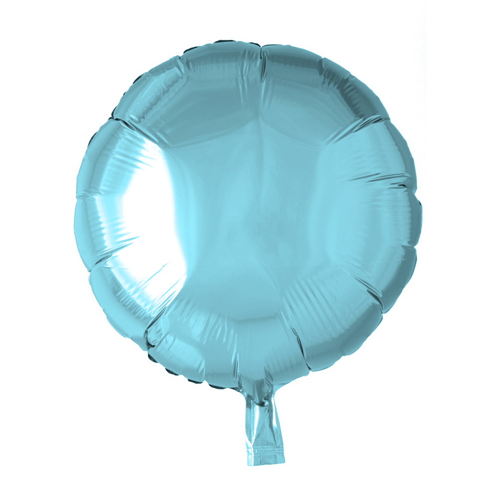 Folienballon Rund Hellblau