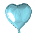 Folienballon Herz Hellblau
