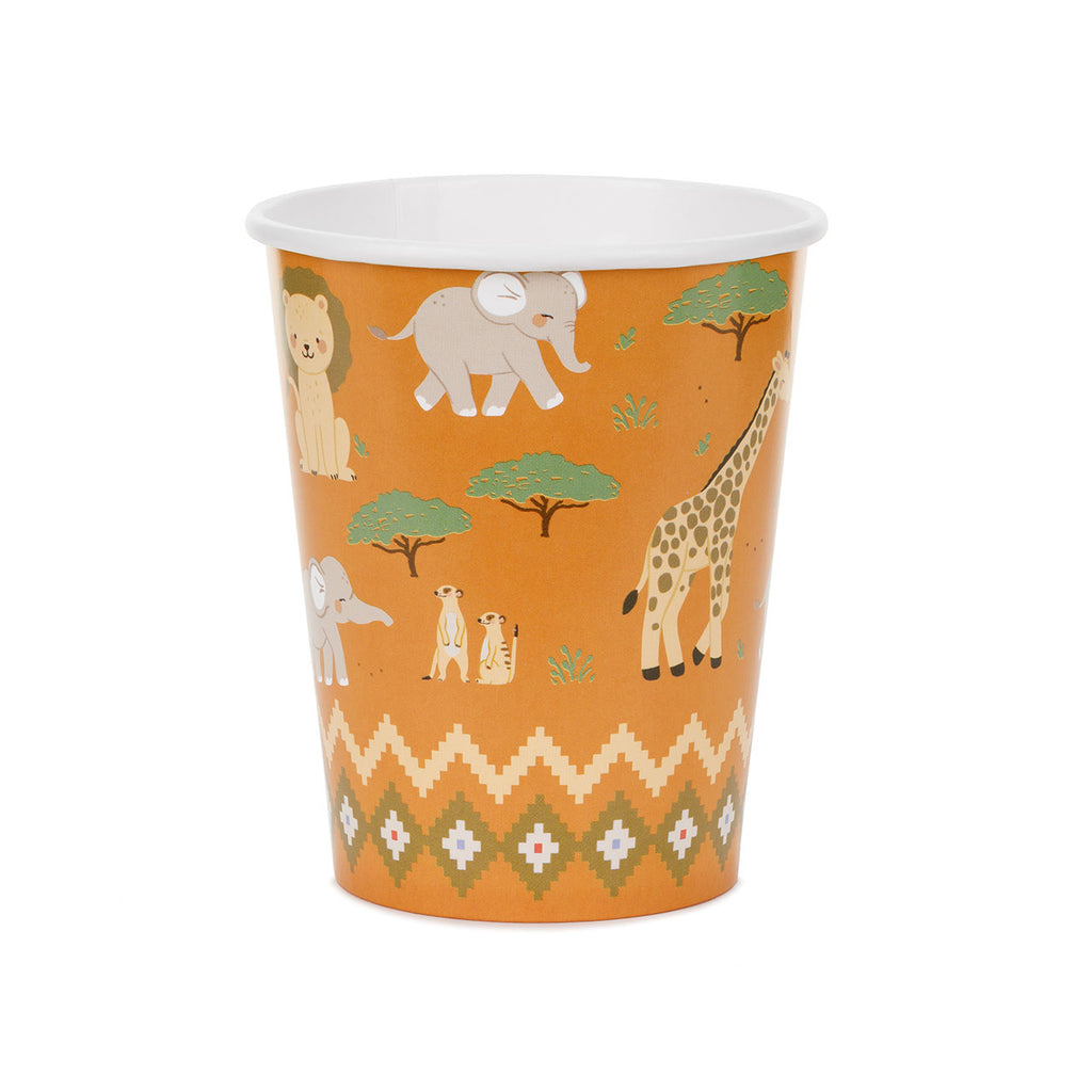 Pappbecher Safari 220ml – 6 Stück