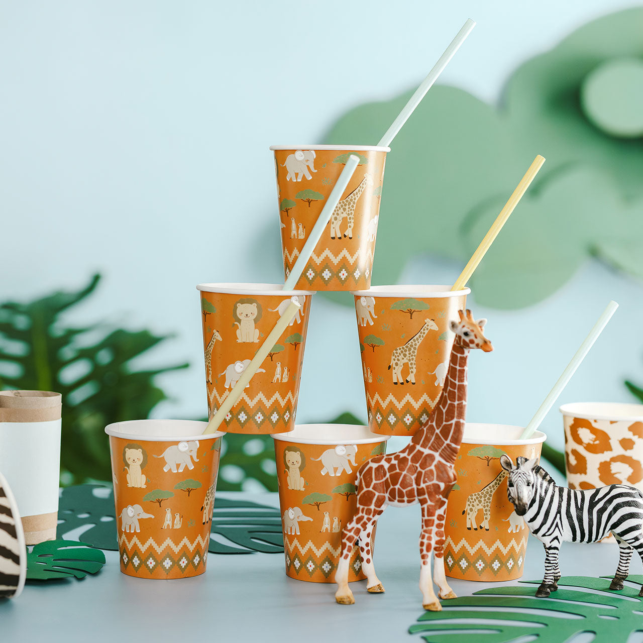 Pappbecher Safari 220ml – 6 Stück