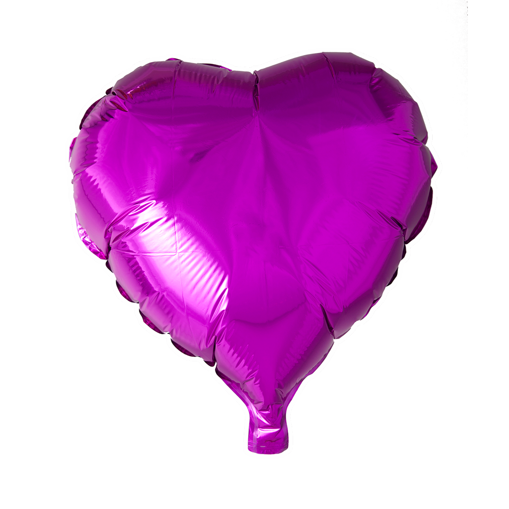 Folienballon Herz Lila