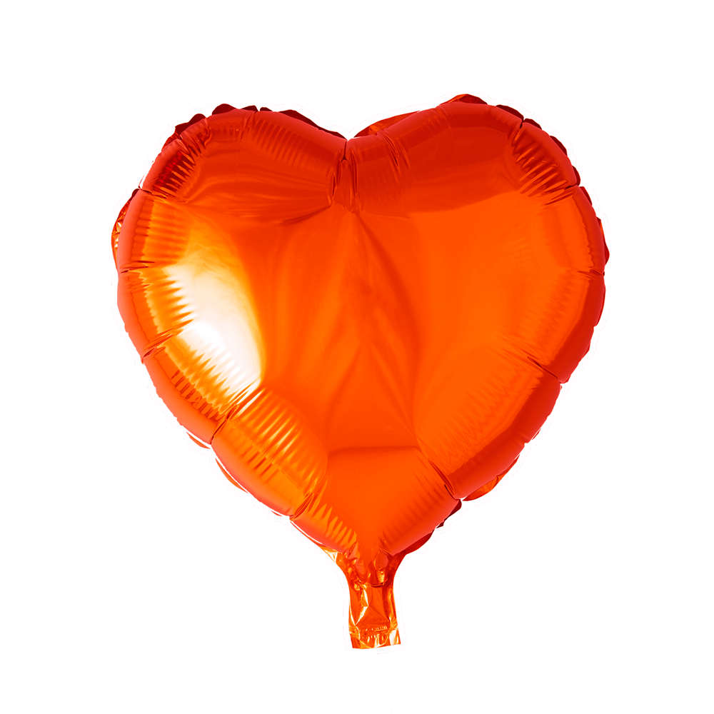 Folienballon Herz Orange