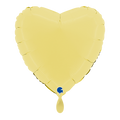 Folienballon Herz Pastell Gelb