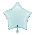 Folienballon Stern Satin Hellblau
