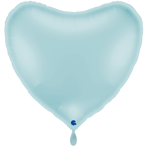Folienballon Herz Pastell Hellblau
