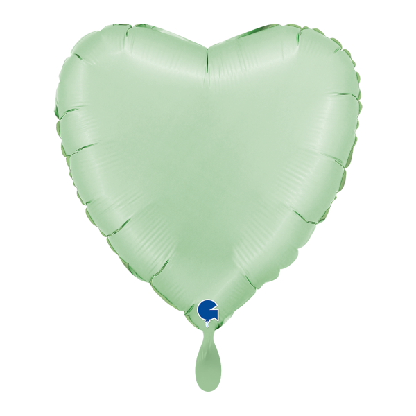 Folienballon Herz Pastell Mintgrün
