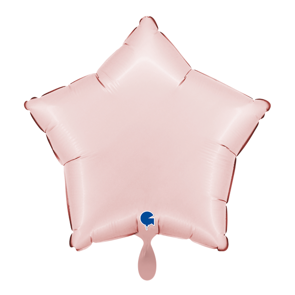 Folienballon Stern Satin Rosa