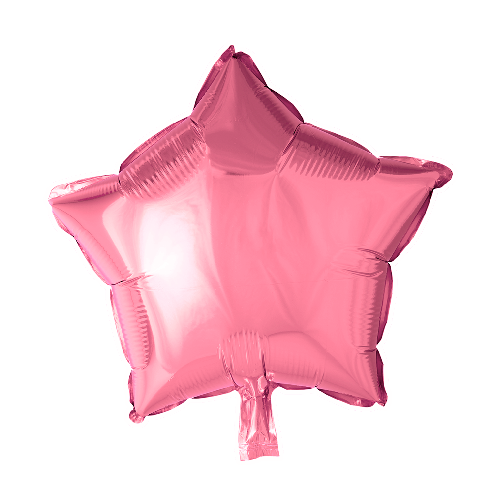 Folienballon Stern Rosa