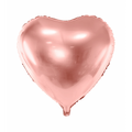 Folienballon Herz Rosegold