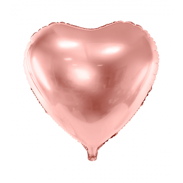 Folienballon Herz Rosegold