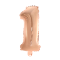 Mini Folienballon Zahl 1 Rosegold