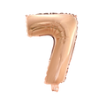 Mini Folienballon Zahl 7 Rosegold