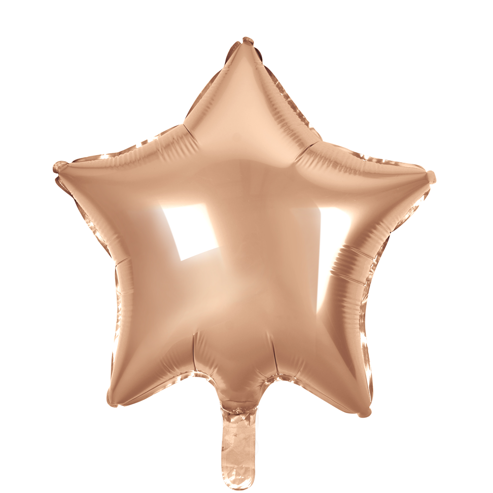 Folienballon Stern Rosegold