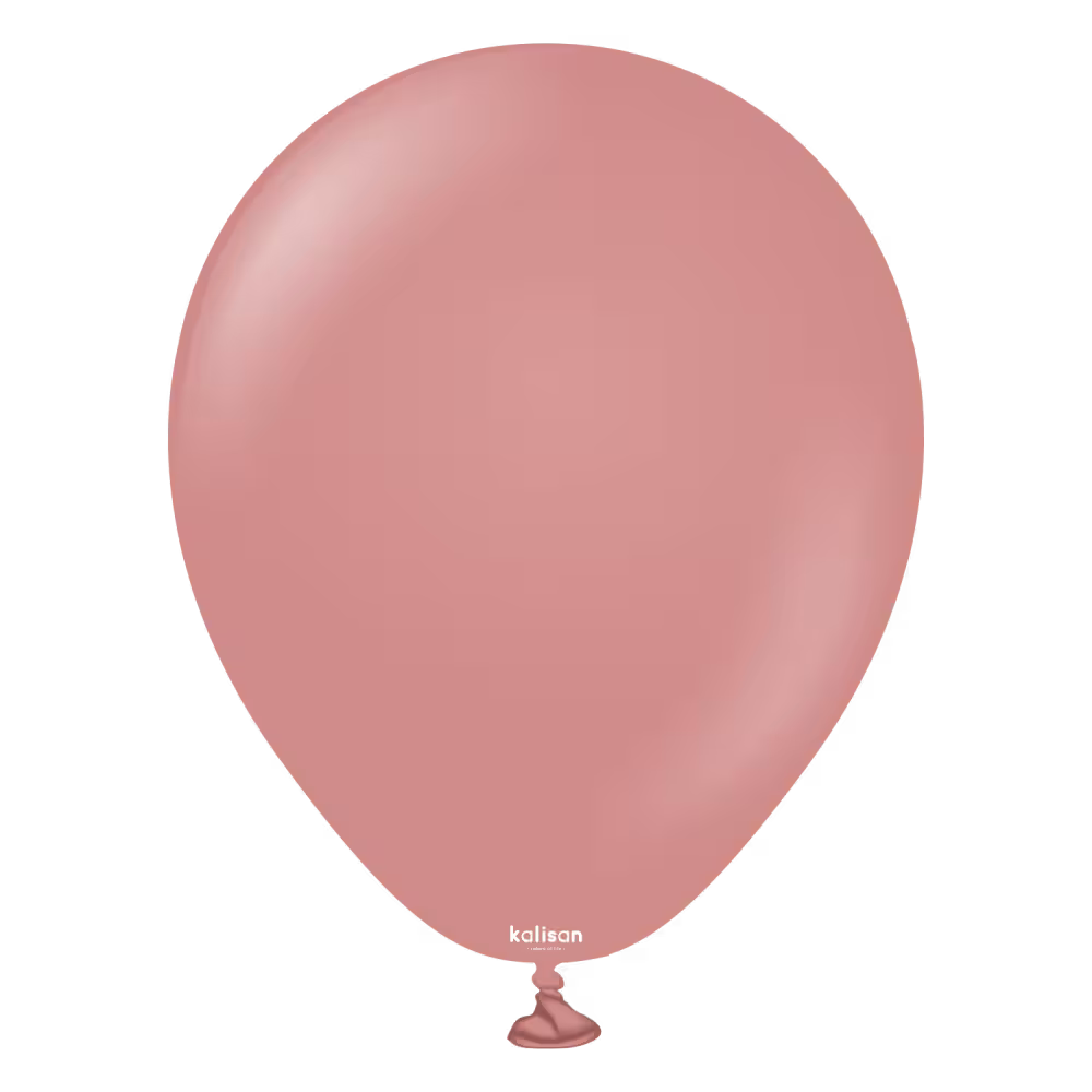 Latexballon Rund Retro Rosenholz – 100 Stk.