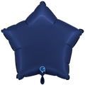 Folienballon Stern Satin Dunkelblau