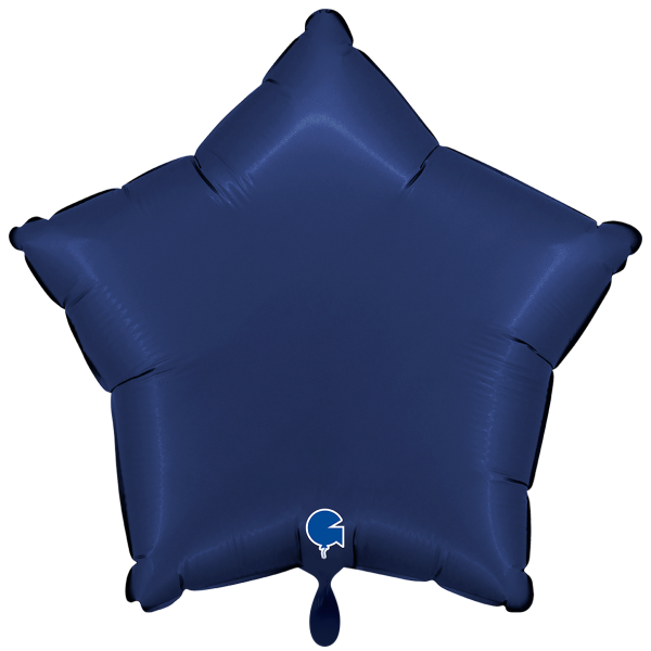 Folienballon Stern Satin Dunkelblau