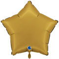 Folienballon Stern Satin Gold