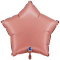 Folienballon Stern Satin Rosegold
