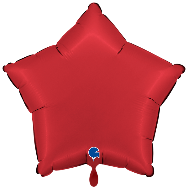 Folienballon Stern Satin Rot
