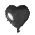 Folienballon Herz Schwarz