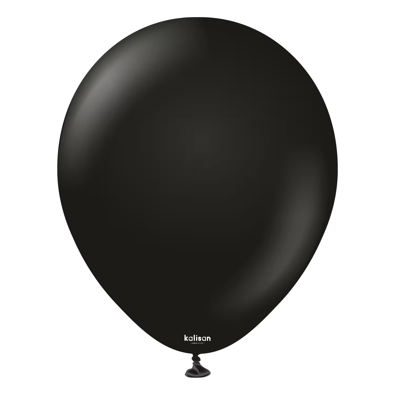 Latexballon Rund Standard Schwarz – 100 Stk.