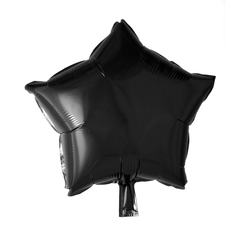 Folienballon Stern Schwarz
