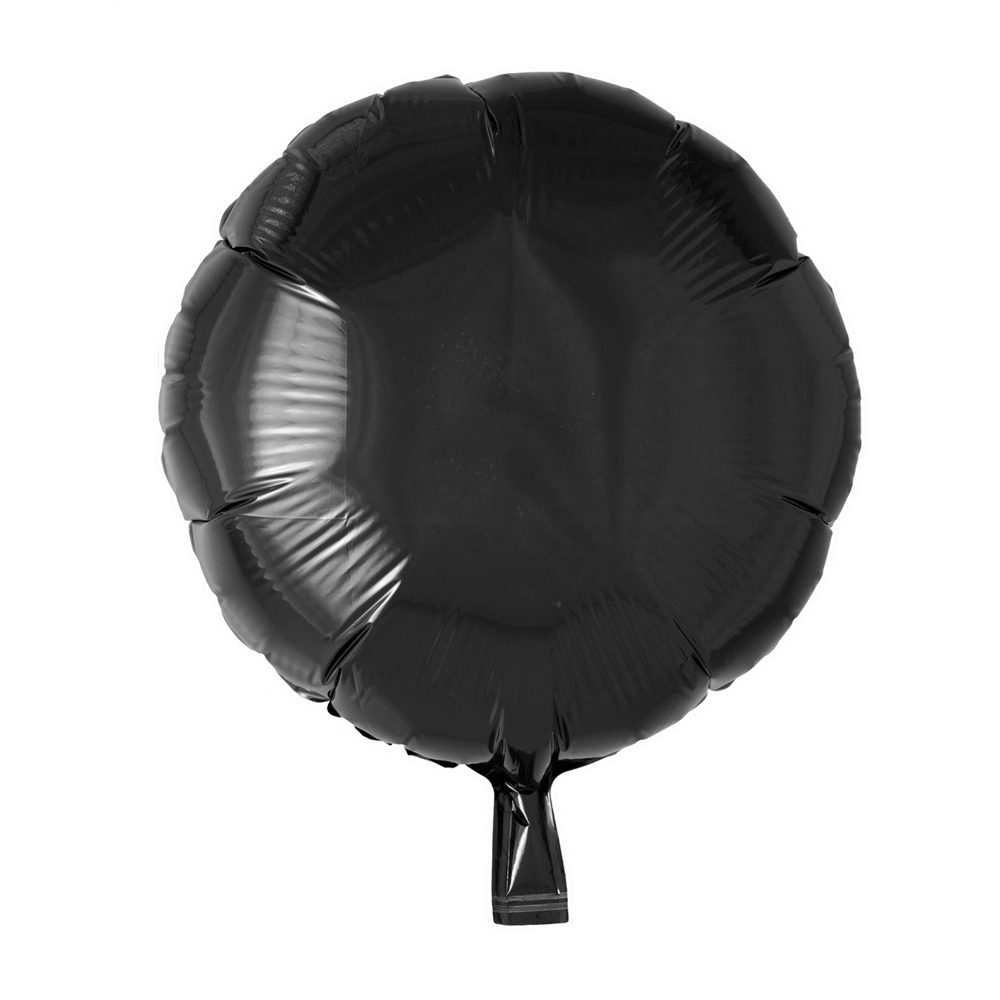 Folienballon Rund Schwarz