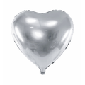 Folienballon Herz Silber