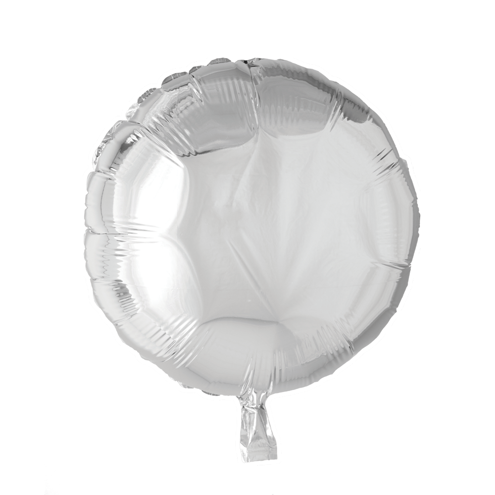 Folienballon Rund Silber
