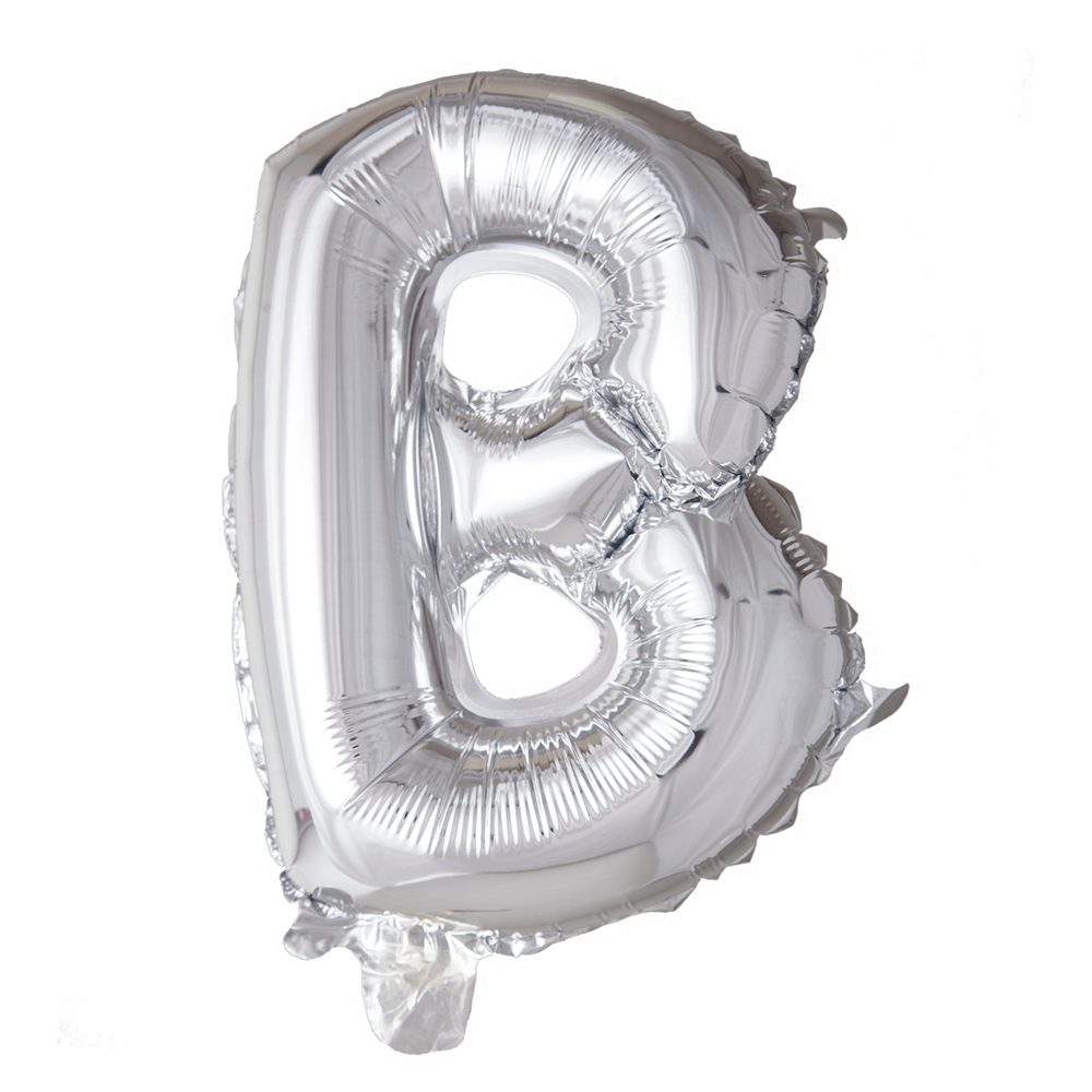 Folienballon Buchstabe B Silber