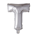 Folienballon Buchstabe T Silber