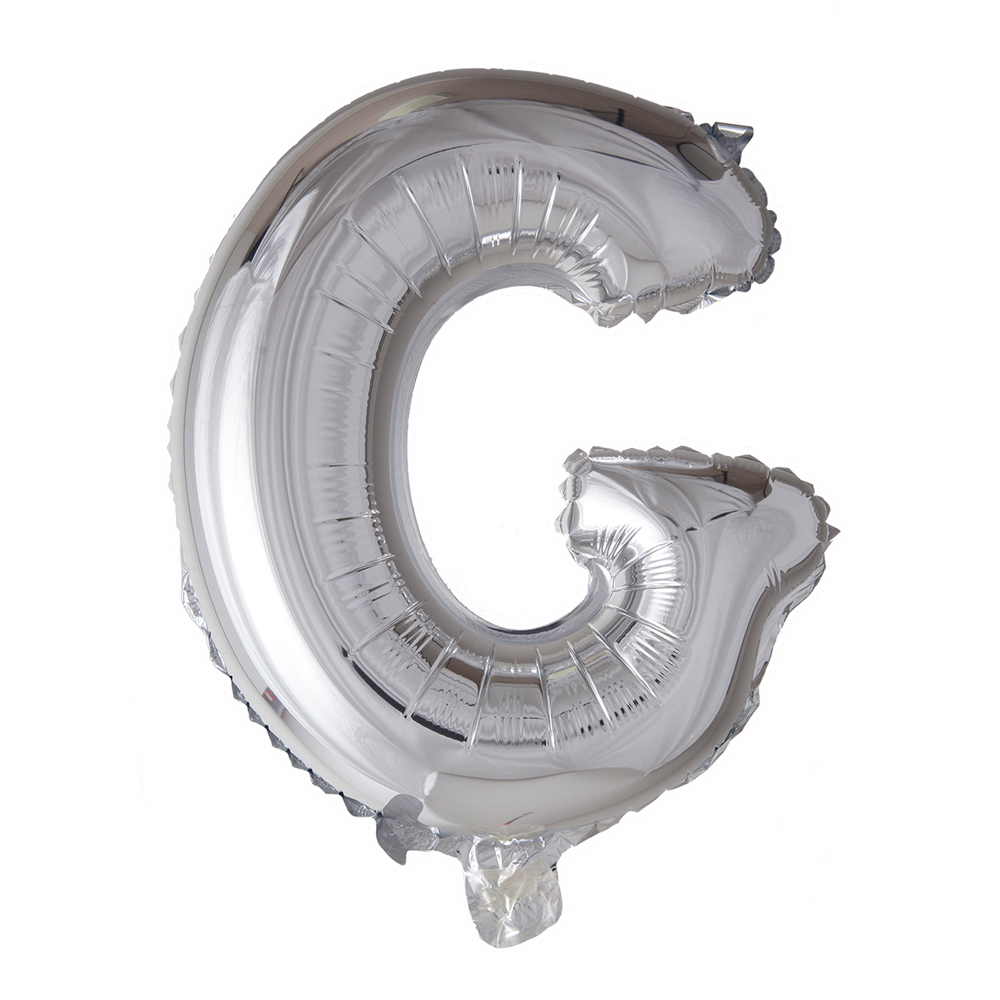 Folienballon Buchstabe G Silber