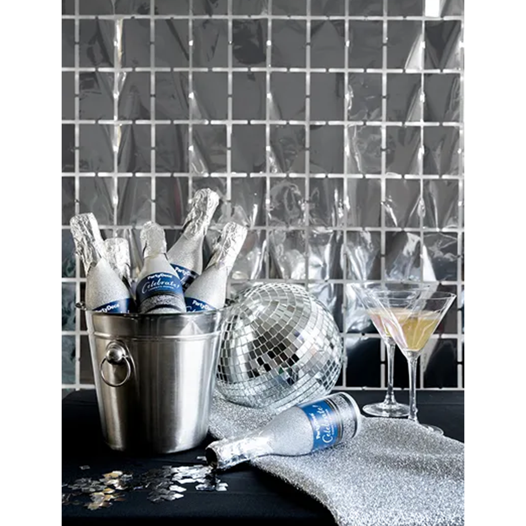 Konfetti Popper "Celebrate!" Silber 20,5cm