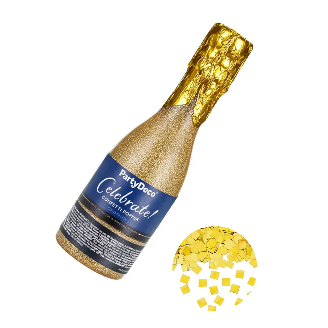 Konfetti Popper "Celebrate!" Gold 20,5cm