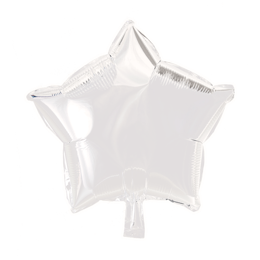 Folienballon Stern Weiß
