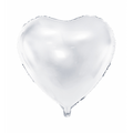 Folienballon Herz Weiß