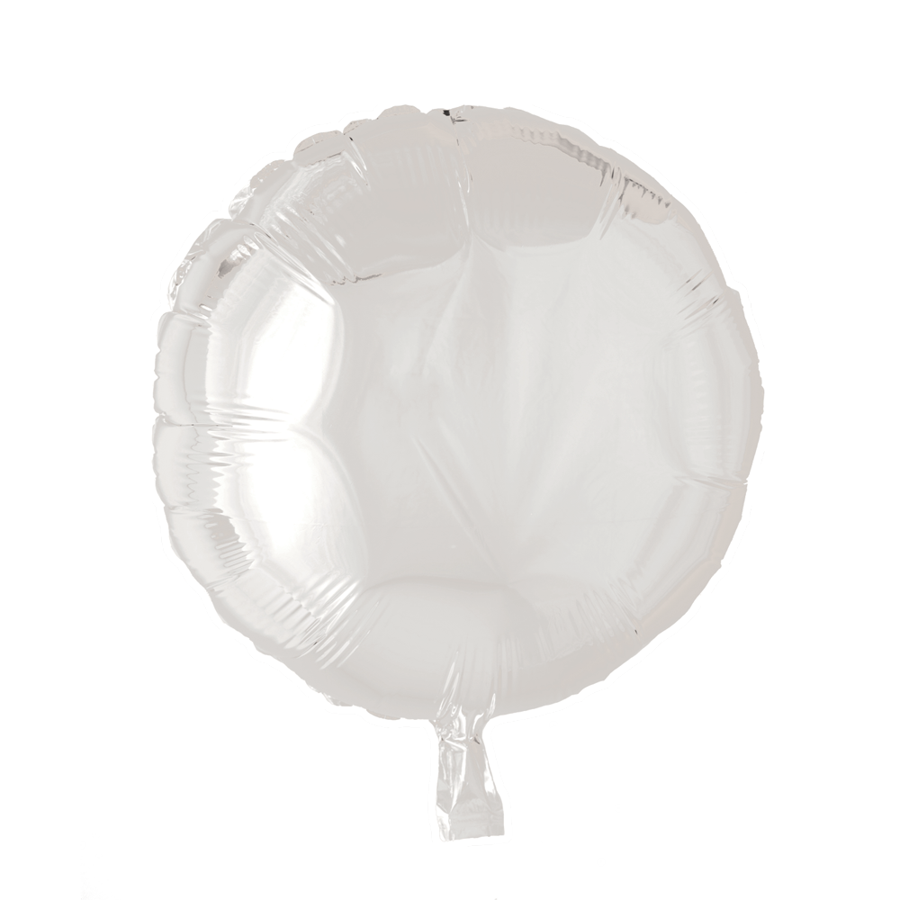 Folienballon Rund Weiß