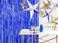 Glittervorhang Blau 2,5m x 90cm