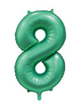 Folienballon Zahl 8 Satin Grün